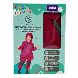 Cloudveil | Kid's Waterproof Playsuit | Pink | 24 Months